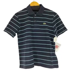 ラコステ LACOSTE ストライプ S/S ポロシャツ メンズ JPN：2 