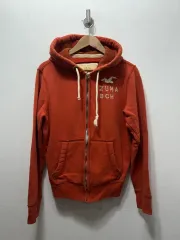 Hollister WHOOMA Beach Orange Zip-up Hoodie S