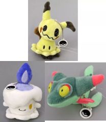 [중고] 봉제인형 마스코트·봉제인형 배지 전 3종 세트 봉제인형 마스코트 [이치반쿠지 Pokemon Type:Ghost] C상