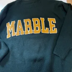 グレイル　GRL 　 カレッジロゴ サガラ刺繍 ニット セーター グリーン Fサイズ