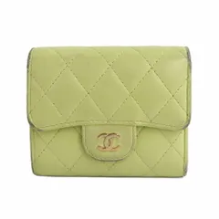 【名古屋】シャネル マトラッセ スモール フラップウォレット AP0229 ピスタチオ グリーン ラムスキン コンパクト 財布