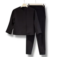 #Newans ハッシュニュアンス コクーンフォルムノーカラージャケットパンツ サイズ0 ネイビー ジャケット定価 ¥20900円 セットアップ センターライト ストレッチ オンワード樫山 入学式 卒業式 レディース 春 ゴーゴー古着マルイ草加店3148