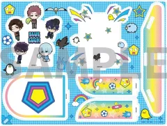 【中古】アクリルスタンド・アクリルパネル 11.集合デザインB デコラver.(ミニキャライラスト) アクリルジオラマ 「TVアニメ ブルーロック」