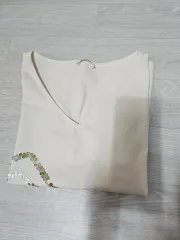 日本 ブランド ノースリーブ Tシャツ アイボリー