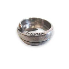 シャネル CHANEL シルバー 925 ヴィンテージ リング 指輪 3連調 10号 アクセサリー