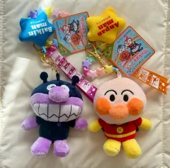 新品) セガトイズ アンパンマン/ばいきんまん ぬいぐるみキーホルダー