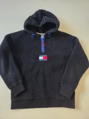 トミー ジーンズ ボアパーカー ブラックL