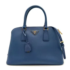PRADA プラダ　サフィアーノ　ラクス　2WAY　ハンドバッグ　レザー　ブルー　1BA837　レディース　ショルダーバッグ　SAFFIANO LUX