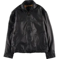古着 ドッカーズ DOCKERS スイングトップタイプ 中綿入り レザーブルゾン メンズXXL相当/eaa611107