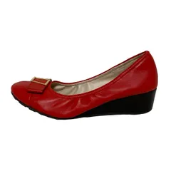 COLE HAAN(コールハーン) パンプス 7 1/2 B レディース - レッド レザー