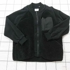 ◇ Θ ユニクロ UNIQLO ホワイトマウンテニアリング フリースジャケット ブラック系 メンズ S E  【1512100011279】