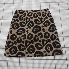 ◇ Θ アナイ ANAYI レオパード柄台形スカート 38 ベージュ系 レディース E  【1512100007272】