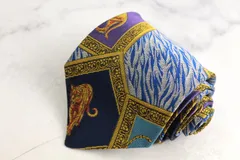ジャンニ・ヴェルサーチ ブランド ネクタイ 総柄 シルク PO メンズ パープル Gianni Versace 【中古】
