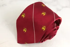 ブルックスブラザーズメーカーズ ブランド ネクタイ ロゴグラム ストライプ シルク PO メンズ レッド BROOKS BROTHERS MAKERS 【中古】