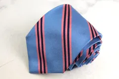 ブルックスブラザーズ ブランド ネクタイ ストライプ柄 シルク 米国製 PO メンズ ブルー Brooks Brothers 【中古】