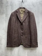 THE SUIT COMPANY スーツカンパニー ハリスツイード ジャケット 茶 ◆■メンズ