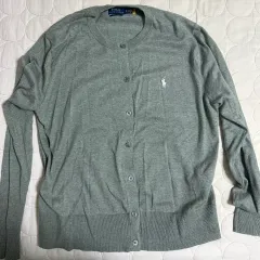 POLO RALPH LAUREN ポロラルフローレン 正規品 カーディガン グレー レディース XL