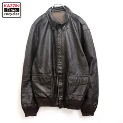 80s USA製 vintage A-2タイプ フライト レザージャケット メンズ 表記48サイズ