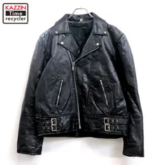 80s vintage ダブルライダースジャケット メンズ XLサイズ相当 ビッグサイズ オーバーサイズ