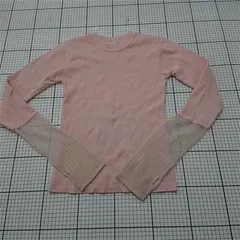 ◇ Θ チャオパニックティピー CIAOPANIC TYPY リブニット長袖カットソー ピンク系 レディース E  【1512220025873】