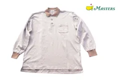 【中古】マスターズコレクション｜MASTERS COLLECTION｜総柄長袖コットンポロシャツ｜メンズゴルフウェア｜LL