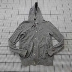 ◇ Θ ポール・スミス Paul Smith グレー系 コットンフードカーディガン メンズL E  【1512220028102】