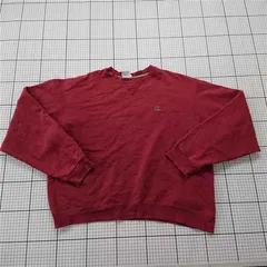 ◇ Θ チャンピオン Champion クルーネックスウェット トレーナー Lサイズ メンズ レッド系 E  【1512220028058】