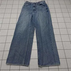 ◇ Θ アズールバイマウジー AZUL BY MOUSSY ワイドデニムパンツ Lサイズ レディース E  【1512220027457】