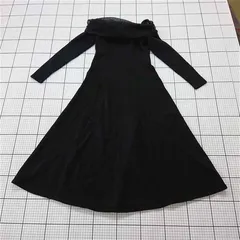 ◇ Θ ルエレ Louere オフショルダーニットワンピース ブラック系 Sサイズ レディース E  【1512220028362】