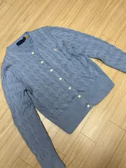 ポロラルフローレン ケーブルニット カーディガン スカイブルー (正規品)