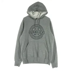 OAKLEY オークリー 裏起毛 プリントロゴ 長袖 パーカー S グレー メンズ 古着