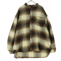 B.C STOCK べーセーストック POUPELLE OF CHIMNEY TOWN チェック柄 長袖 シャツジャケット L ブラウン系 メンズ 古着