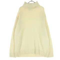 美品 green label relaxing グリーンレーベルリラクシング YAK BLEND 長袖 タートルネック ニット L アイボリー UNITED ARROWS ユナイテッドアローズ メンズ 古着