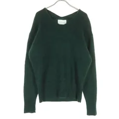 Adam et Rope' アダムエロペ 長袖 Vネック ニット F グリーン レディース 古着