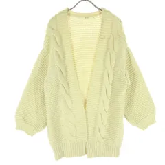 niko and... ニコアンド 長袖 ニットカーディガン M ホワイト レディース 古着