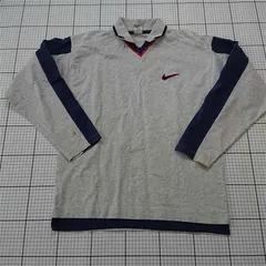 ◇ Θ ナイキ NIKE 長袖カットソー グレー系 メンズMサイズ E  【1512220030822】