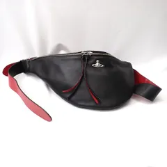 FtTh636871 ヴィヴィアンウエストウッド ボディバッグ パンク ブラック メンズ Vivienne Westwood 中古