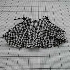 ◇ Θ エブリン evelyn EVM-739 千鳥柄フリルスカート レディース E  【1512220031812】