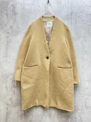 nano universe ナノユニバース ノーカラー チェスター コート sizeF/ベージュ ◆■レディース