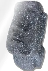 CIOP(シオップ) モアイ メガネスタンド 眼鏡 置き かわいい 可愛い おしゃれ フィギュア 卓上 メタルフレーム/サングラス/丸眼鏡/スクエア (ブラック 01)