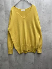 Spick & Span スピック＆スパン 薄手 カシミヤ100% Vネック ニット セーター プルオーバー sizeF/黄 ◇■レディース