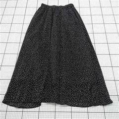 ◇ Θ サマンサモスモス Samansa Mos2 blue ドット柄ロングスカート ブラック系 レディース E  【1512220032291】