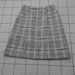 ◇ Θ インデックス index ツイード調チェック柄スカート LLサイズ レディース E  【1512220033229】