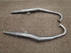 ハーレーダビッドソン ショベル用デュアルマフラー ホットドッグ HOT