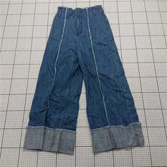 ◇ Θ ダブルクローゼット w closet デニムワイドパンツ フリーサイズ レディース E  【1601210006456】