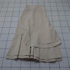 ◇ Θ ジュエティ jouetie フリルヘムマーメイドスカート ベージュ系 M レディース E  【1512220033298】