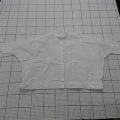 ◇ Θ ユニクロ UNIQLO バンドカラーコットンシャツ ホワイト Sサイズ メンズ E  【1601210006982】