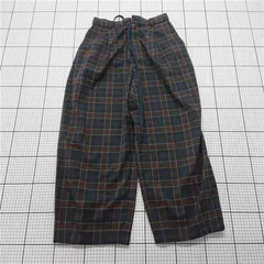 ◇ Θ ニコアンド niko and ... NKN36504AD チェック柄ワイドパンツ Mサイズ メンズ E  【1601210006883】