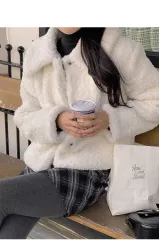 ボア キルティング ジャケット