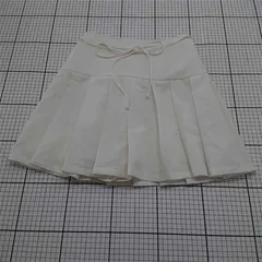 ◇ Θ ワンアフターアナザーナイスクラップ プリーツスカート ホワイト系 M レディース E  【1601210009464】